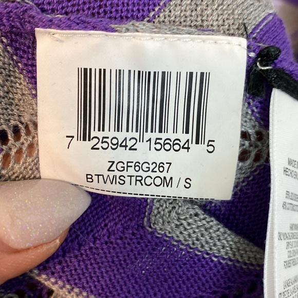 BCBGMAXAZRIA Womens Mini Dress Sleeveless Knit V Neck Multicolor Small - Picture 3 of 7